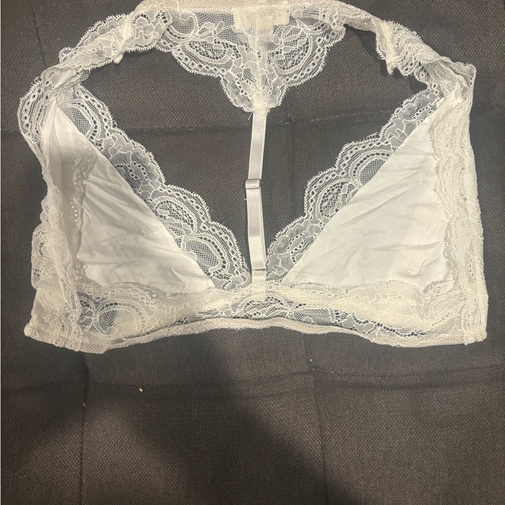 NWOT POL White Lace Halter Bralette POL